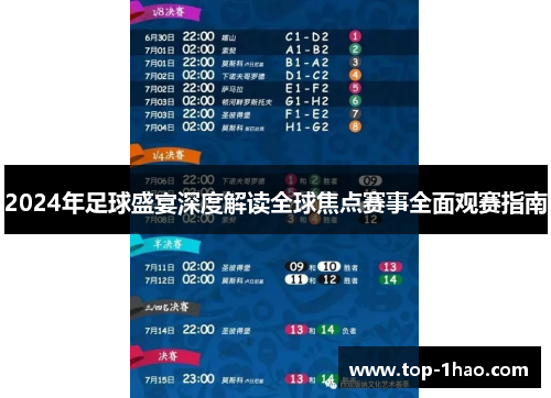 2024年足球盛宴深度解读全球焦点赛事全面观赛指南